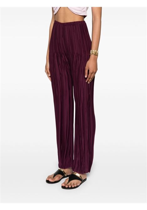 Pantaloni dritti plissé in viola Forte forte - donna FORTE FORTE | 128964043